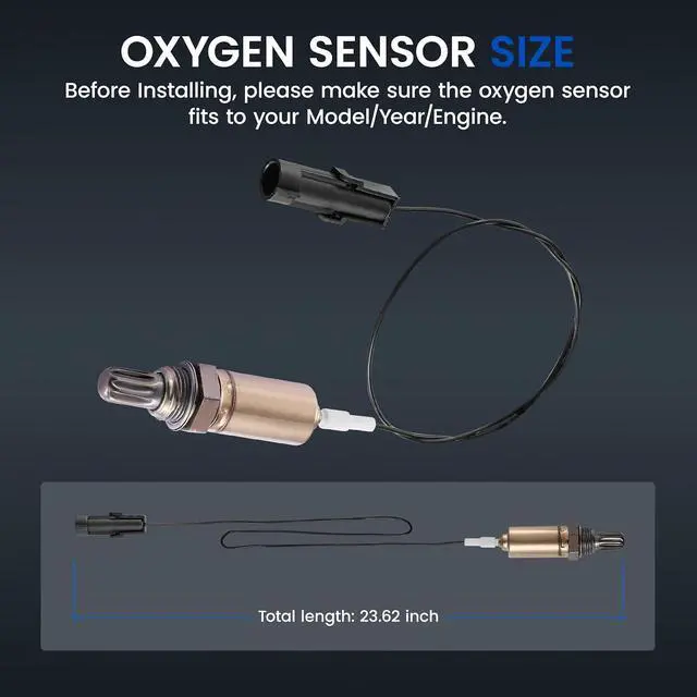 Alt view image 3 of 7 - Oxygen O2 Sensor 250-21001 Compatible with Chevy Corsica G10 Blazer, 25105107 Upstream Replacement Oxygen Sensor Compatible with GMC C1500 G1500 K1500 Yukon,8192114370,1PCS