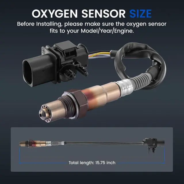 Alt view image 3 of 7 - Oxygen O2 Sensor 234-5097 Compatible with Ford E350/E450,F250/F350,Transit-150/250,Upstream Replacement Oxygen Sensor Compatible with Lincoln MKC MKS MKT MKX MKZ,1PCS