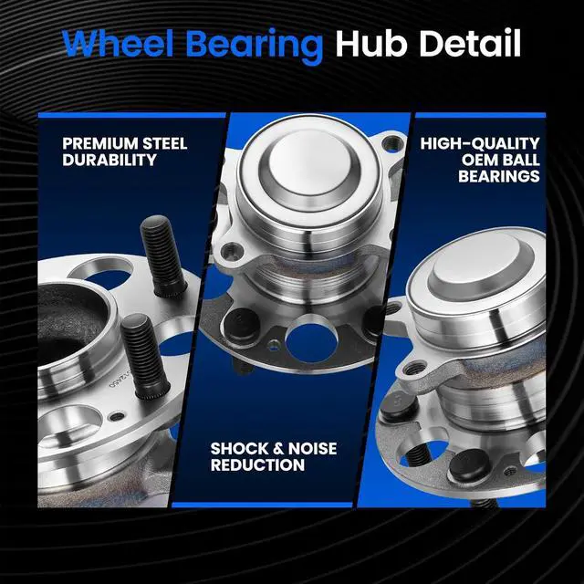 Alt view image 2 of 7 - 512450 Rear Wheel Bearing and Hub Assembly Compatible with Honda Civic 2013-2015 1.8L 2.4L, FWD, 1 PCS