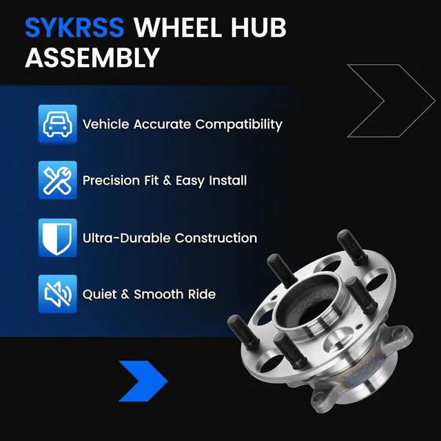 Alt view image 7 of 7 - 512450 Rear Wheel Bearing and Hub Assembly Compatible with Honda Civic 2013-2015 1.8L 2.4L, FWD, 1 PCS