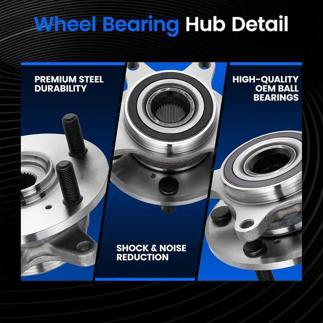 Alt view image 2 of 7 - 513421 Front Wheel Bearing and Hub Assembly Compatible with Honda Civic 2017-2021 2.0L L4 Gas, 1 PCS