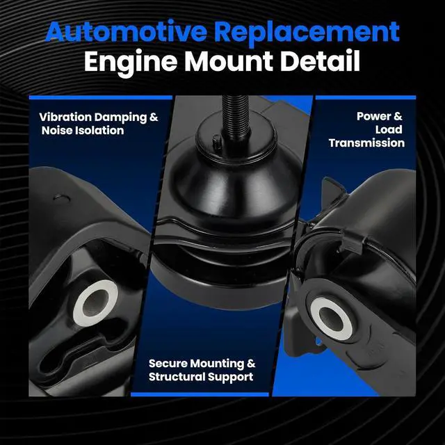 Alt view image 5 of 6 - Engine Motor and Transmission Mount Kit Set of 4 Compatible with Honda CR-V 2002-2006 L4 2.4L, Replace for A4504 A4506 A6596 A6597