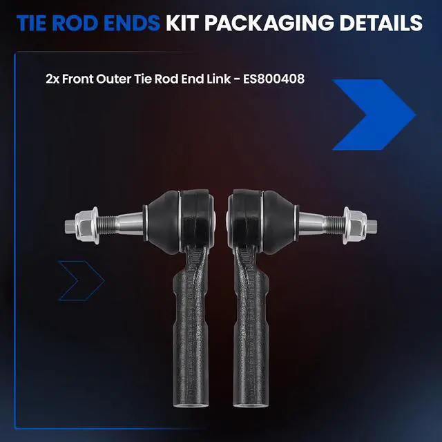 Alt view image 4 of 7 - 2-PC Outer tie rod-ES800408 Compatible with Dodge Journey 2009-2018,Compatible with CHRYSLER 200 2011-2014,Compatible with CHRYSLER SEBRING 2007-2010,Compatible with DODGE AVENGER 2008-2014
