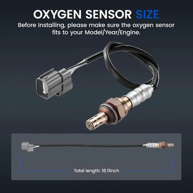 Alt view image 3 of 7 - Oxygen O2 Sensor 234-4098 Downstream Compatible with Acura EL 1999-2000 1.6L L4, Compatible with Honda Civic CR-V 2.0L, Oxygen Sensor Replacement, 36532P2PA01, 36532P3FA01, 36532P3FA11, 1PCS