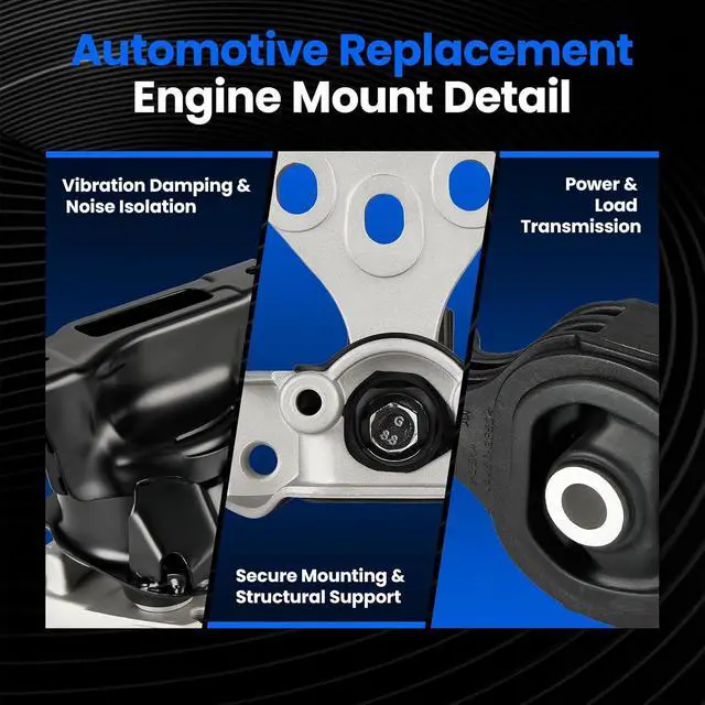 Alt view image 5 of 6 - Engine Motor and Transmission Mount Kit Set of 4 Compatible with Honda Civic 2006-2011 1.8L L4, Replace for A4530 A4534 A4543 A4546
