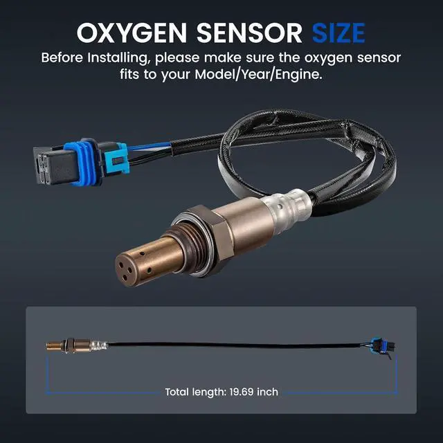 Alt view image 3 of 7 - Up & Downstream O2 Sensor for Chevy Colorado Silverado 1500 Tahoe, for GMC Canyon Sierra 1500 Yukon XL 1500, 234-4337 12589321 15137 15150 Oxygen Sensor Replacement, 1PCS