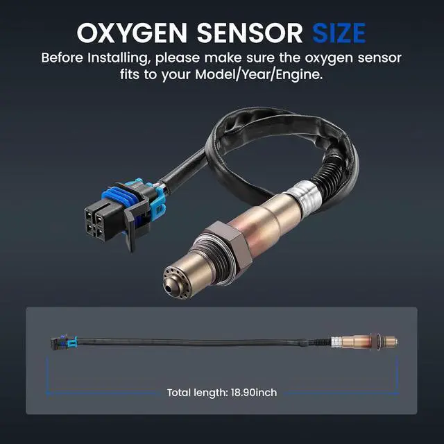 Alt view image 3 of 7 - Up & Downstream O2 Sensor for Chevy Avalanche Suburban Tahoe Silverado Camaro Corvette, for GMC Yukon Sierra, 234-4407 25333812 Oxygen Sensor Replacement, 1PCS