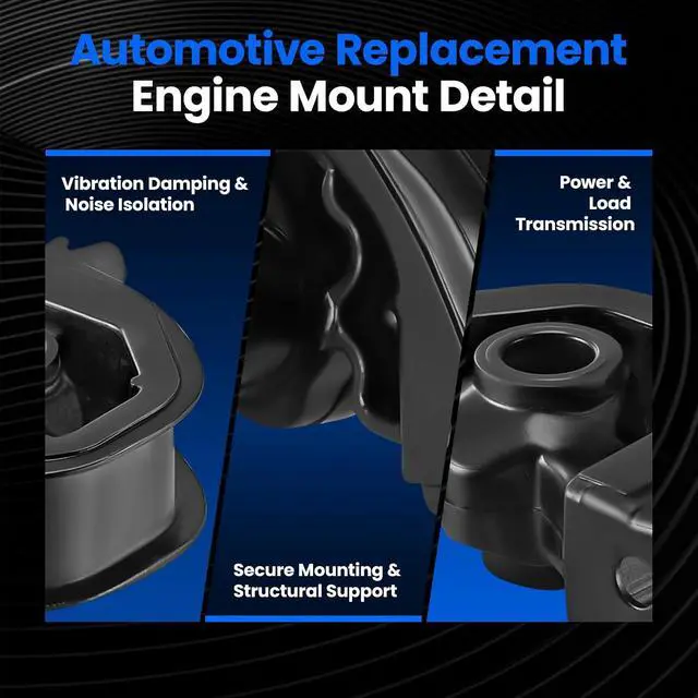 Alt view image 5 of 6 - Front Engine Motor Mount 2PCS Compatible with Acura Integra 1997-2001 1.8L, Compatible with Honda Civic 1992-1995 1.5L 1.6L, for CR-V 1997-2001 2.0L, Replace for A6520 A6502