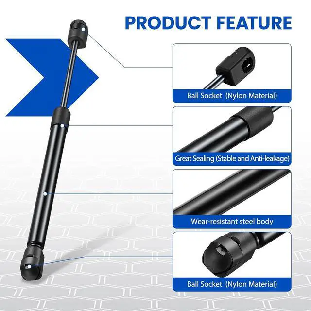 Alt view image 2 of 7 - ML1510 12" Gas Strut, 10Lbs/44N Lift Support, Gas Spring for Truck Pickup Tool Box, Weatherguard CSPS Aluminum Toolbox are Topper Camper Shell Side Window, Hatch Lift Replacement, 2-Piece Set
