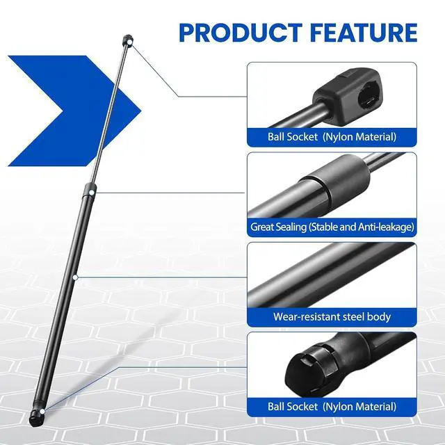 Alt view image 4 of 7 - C1610198 35" Gas Strut,60Lbs/267N Lift Support,Gas Spring for Heavy Duty Trap Door Truck Pickup Bed Tonneau Cover Camper Shell Topper Outside RV Kitchen Door RV Bed, 2-Piece Set (C16-10198)