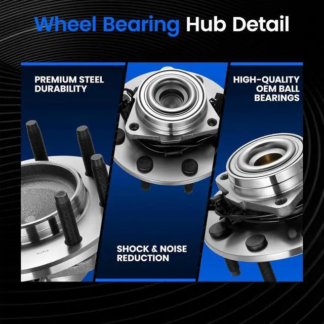 Alt view image 2 of 7 - 515114 Front Wheel Bearing and Hub Assembly Compatible with Dodge Ram 2500 2006-2008 4.7L 5.7L 5.9L, Compatible with Dodge Ram 3500 2006-2008 5.7L, RWD Only, 1 PCS