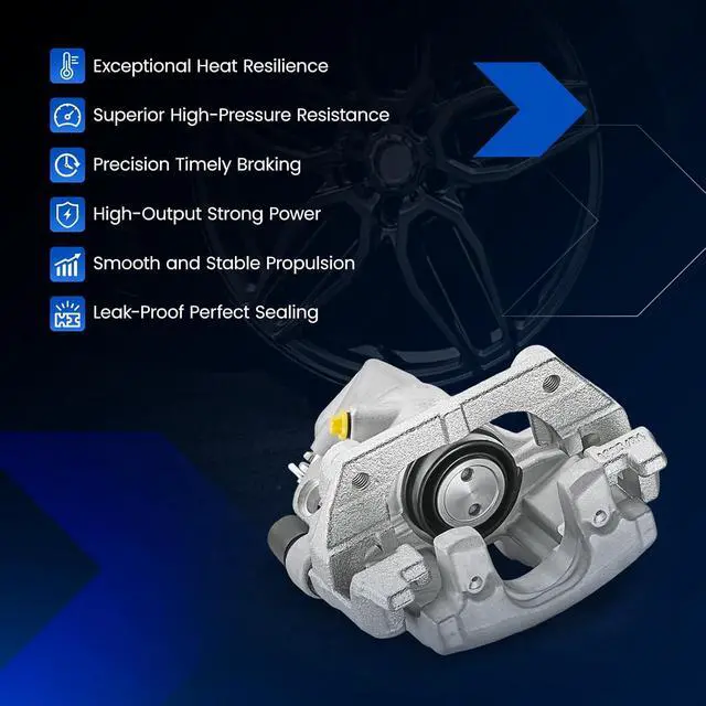 Alt view image 7 of 7 - Rear Brake Caliper Assembly Replaces for 19-B6284A 19-B6285A, Compatible with Ford C-Max 2013-2018 2.0L, for Escape 2013-2016 2.0L 2.5L, Compatible with Mazda 3 2010-2013 2.3L 2.5L
