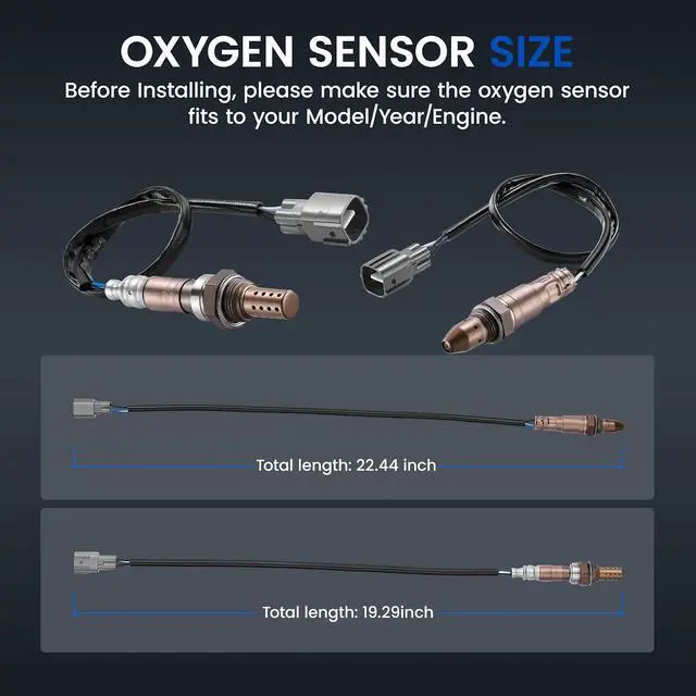 Alt view image 3 of 7 - Oxygen O2 Sensor 250-54084 Upstream & 250-24360 Downstream Compatible with Toyota Camry RAV4, Compatible with Scion tC, L4 2.5L Direct Fit 25054084, 350-64031, 35064031, 2PCS