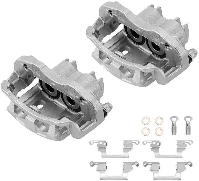 Main image of Rear Brake Caliper Assembly for Ford Excursion 00-05 5.4L 6.0L 6.8L | Compatible with F-250 F-350 Super Duty 2000-2004, 2-PC Set, Replaces for 18-B4752 18-B4753
