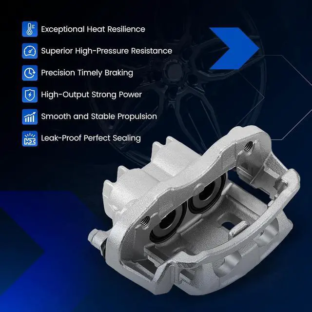 Alt view image 6 of 7 - Rear Brake Caliper Assembly for Ford Excursion 00-05 5.4L 6.0L 6.8L | Compatible with F-250 F-350 Super Duty 2000-2004, 2-PC Set, Replaces for 18-B4752 18-B4753