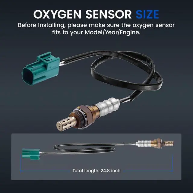 Alt view image 3 of 7 - Downstream O2 Sensor for Nissan Armada Maxima Murano Quest Titan Sentra, for Infiniti QX56 Q45 FX45 M45 G35 QX4, 234-4296 Oxygen Sensor Replacement, 1PCS