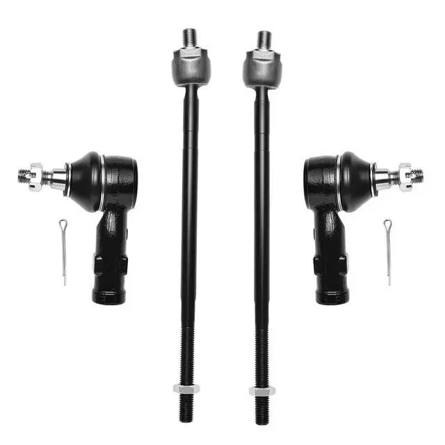 Alt view image 2 of 7 - 4-PC Tie Rod Ends Kits Compatible with Ford Focus 2000-2006,2xInner tie rod EV419,2xOuter tie rod ES3587 ES3588