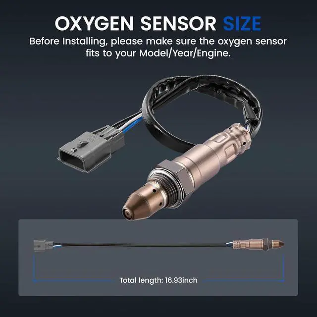 Alt view image 3 of 7 - Upstream O2 Sensor for Nissan 370Z Rogue Titan Maxima, for Infiniti Q40 Q70 QX50 QX80, 234-9148 24786 226931PM0A Oxygen Sensor Replacement, 1PCS