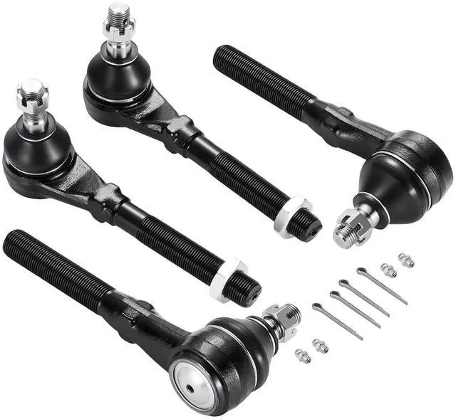Main image of 4-PC Tie Rod Ends Kits Compatible with Ford F-150 1997-2003,2xOuter tie rod ES3366 ES3367, 2xInner tie rod ES3369 ES3370
