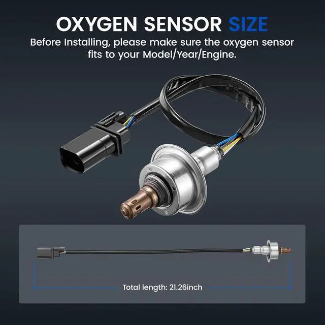 Alt view image 3 of 7 - Upstream Oxygen Sensor 234-5029 for Hyundai Santa Fe/Sonata/Tucson, for Kia Forte Koup Optima Sorento Sportage OE 392102G100 03L906262E O2 Sensor Replacement, 1PCS