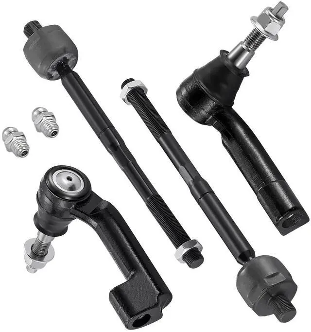 Main image of EV800457 ES800514 ES800515 4-PC Tie Rod Ends Kits Compatible with Ford F-150 2009-2014,2xInner tie rod,2xOuter tie rod