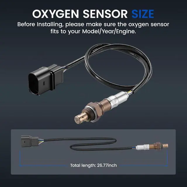 Alt view image 3 of 7 - Upstream Oxygen O2 Sensor 234-5430 for Kia Spectra5/Spectra 2005-2009, for Hyundai Elantra 2004-2009 L4 2.0L, 1PCS