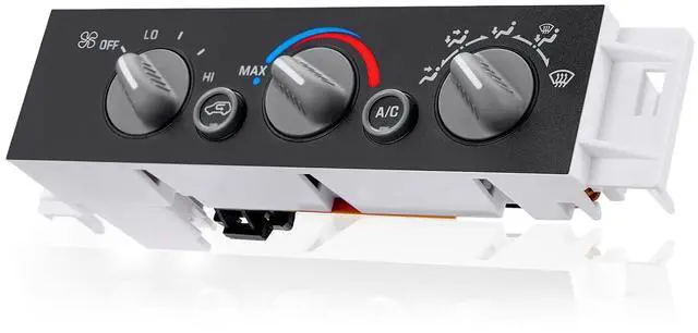 Alt view image 2 of 7 - 599-007 HVAC A/C Heater Climate Control Panel Module with Blower Motor Switch Compatible with Chevy,Compatible with GMC C1500 C2500 C3500 K1500 K2500 K3500 Suburban Tahoe Yukon