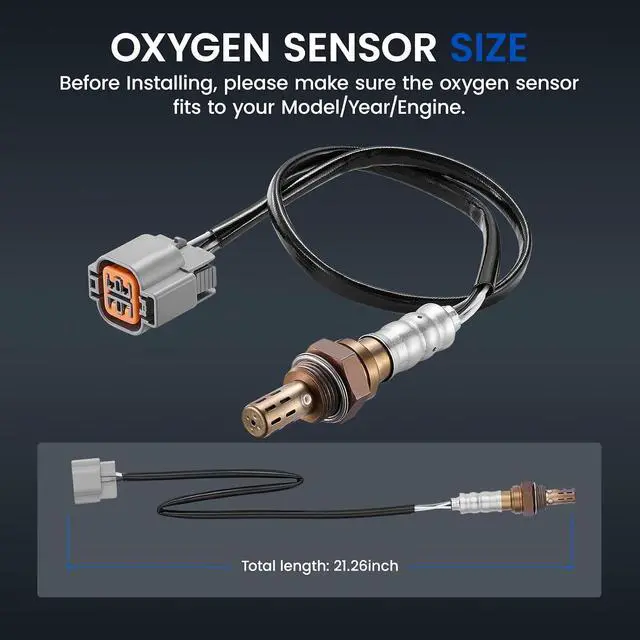 Alt view image 3 of 7 - Downstream Oxygen O2 Sensor 234-4448 for Kia Optima 2011-2013, for Hyundai Sonata 2.0L/2.4L L4, 392102G550 O2 Sensor Replacement, 1PCS