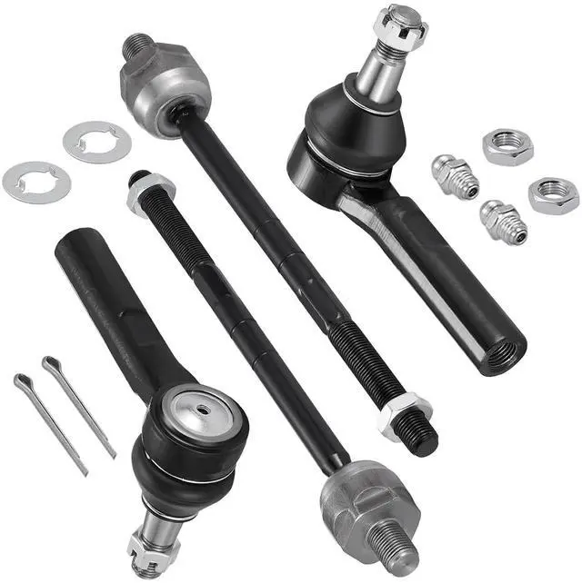 Main image of 4-PC Tie Rod Ends Kits Compatible with Ford Explorer 1998-2001,2xInner tie rod EV317,2xOuter tie rod ES3461
