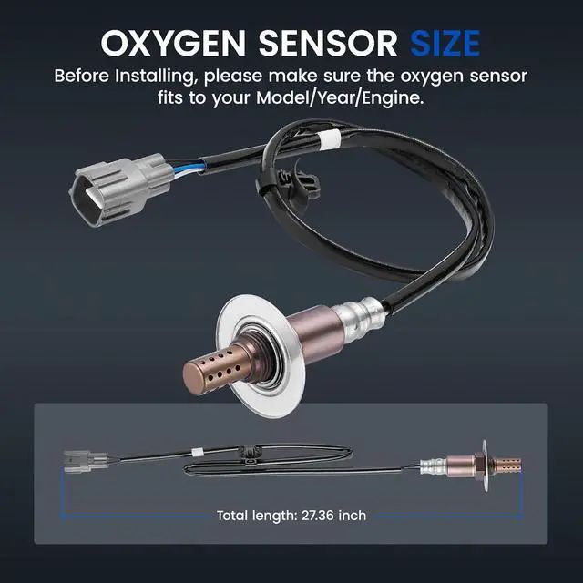 Alt view image 3 of 7 - Downstream O2 Sensor for Subaru Legacy Outback 2.5L H4, for Subaru Impreza Forester, 234-4445 32010413 22690AA81A Oxygen Sensor Replacement, 1PCS