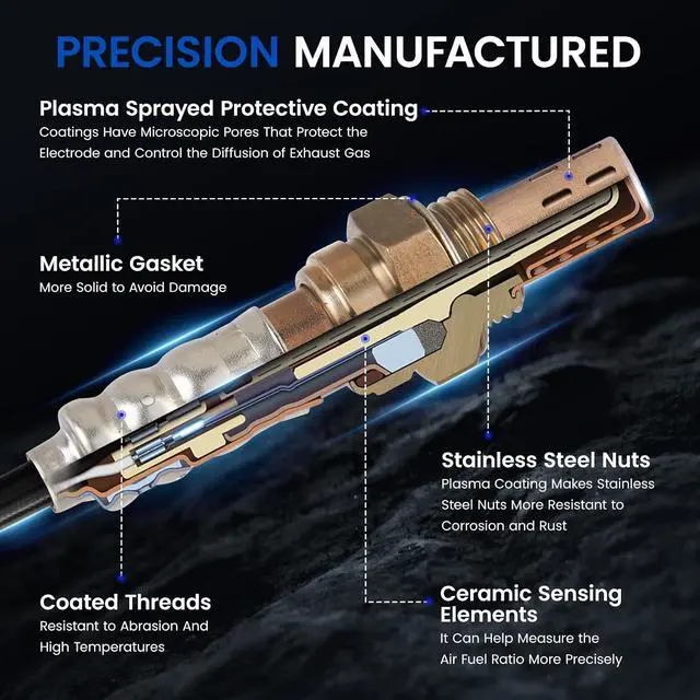 Alt view image 4 of 7 - Downstream O2 Sensor for Subaru Legacy Outback 2.5L H4, for Subaru Impreza Forester, 234-4445 32010413 22690AA81A Oxygen Sensor Replacement, 1PCS
