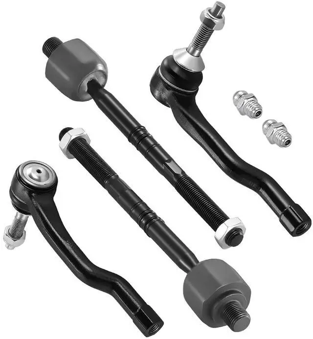 Main image of 4-PC Tie Rod Ends Kits Compatible with Ford Fusion 2013-2020,2xInner tie rod EV801122,1xOuter tie rod ES801110,1xOuter tie rod ES801109