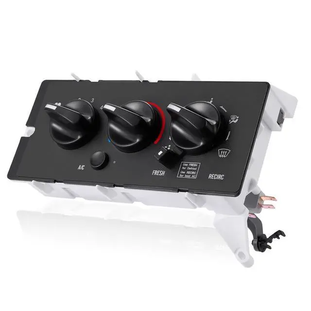 Alt view image 2 of 7 - 11-1225 HVAC A/C Heater Climate Control Panel Module with Blower Motor Switch Compatible with Mack CV 2001-2005 L6 11.9L Replace for 7787-880011 1000149542 3899002 850-7450