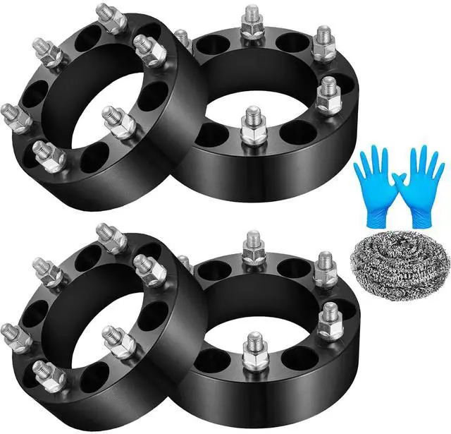 Main image of 6x139.7 Wheel Spacers 2'' Compatible with Toyota 4Runner FJ Cruiser Sequoia Tacoma Tundra, 108 mm Center Bore & 6 Lug Forged 6x5.5 Wheel Adapters M12x1.5 Compatible with Lexus GX460 GX470,4PCS