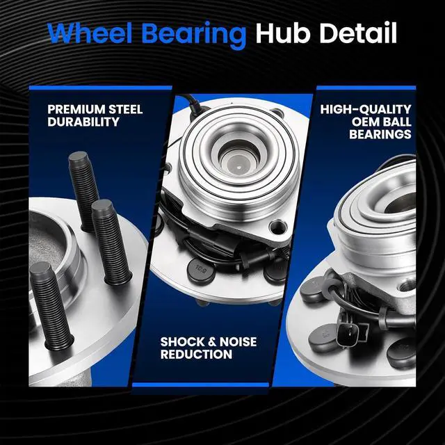 Alt view image 2 of 7 - 515089 Front Wheel Bearing and Hub Assembly Compatible with Dodge Ram 2500 2003-2005 4.7L 5.7L 5.9L, Compatible with Dodge Ram 3500 2003-2005 5.7L 5.9L, RWD, 1 PCS
