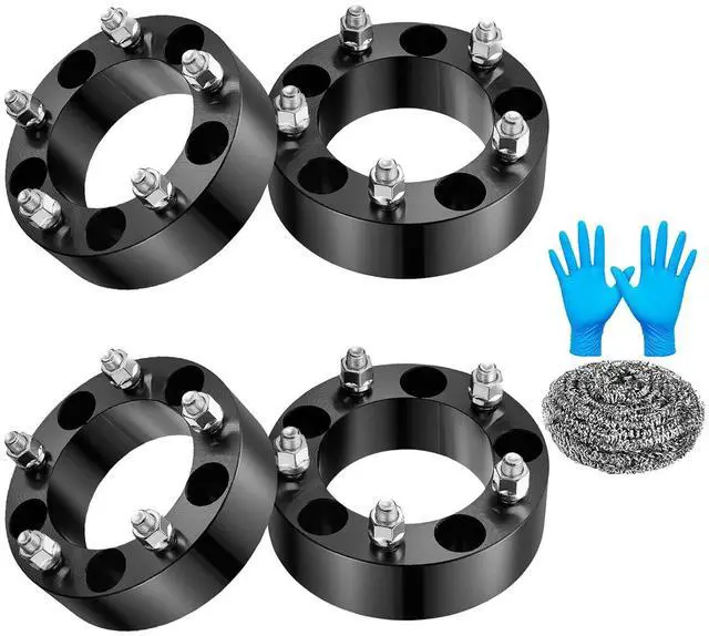 Main image of 5x139.7mm(5x5.5) Wheel Spacers 2inch Compatible with Dodge Ram 1500 W150 E150 F150 Bronco, 108mm Center Bore & 5 Lug Forged Wheel Adapters 1/2 * 20 Compatible with Jeep CJ3,CJ5,CJ6,CJ7,4PCS