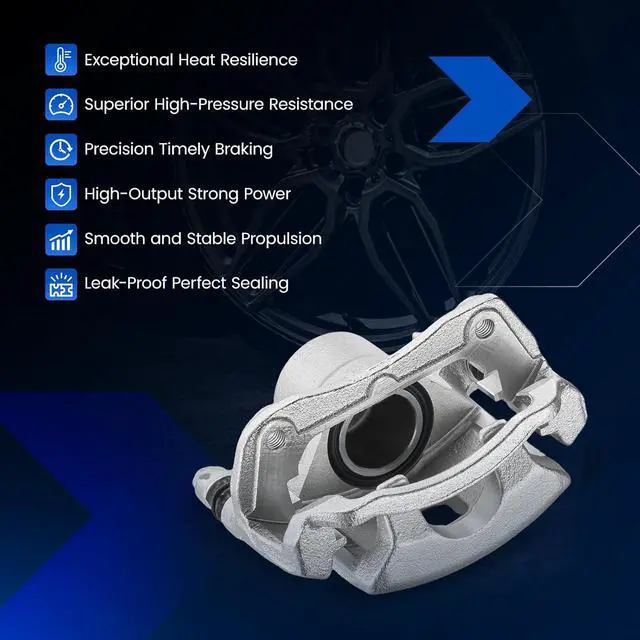 Alt view image 7 of 7 - Front Brake Caliper Assembly Replaces for 18B4880 18B4881, Compatible with Chevrolet Cobalt 2005-2010 2.2L L4, Compatible with Pontiac Pursuit 2005-2006 2.2L L4, for Ion 2006-2007 2.2L 2.4L