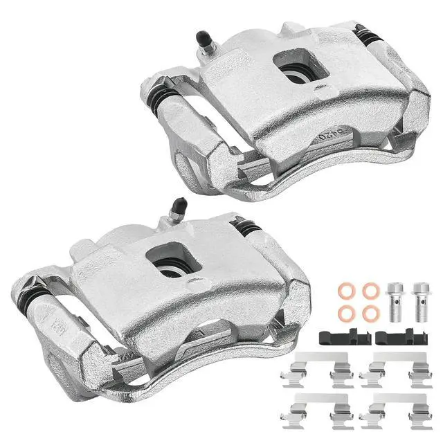 Alt view image 3 of 7 - Front Brake Caliper Assembly Replaces for 18B4880 18B4881, Compatible with Chevrolet Cobalt 2005-2010 2.2L L4, Compatible with Pontiac Pursuit 2005-2006 2.2L L4, for Ion 2006-2007 2.2L 2.4L