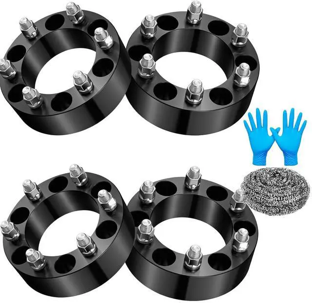 Main image of 6x139.7 Wheel Spacers 2inch Compatible with Chevrolet 1999-2022 Silverado 1500 Suburban 1500 Tahoe 1992-2022 GMC, Forged 6 Lug Wheel Adapters M14x1.5 & 108mm Hub Bore,4PCS