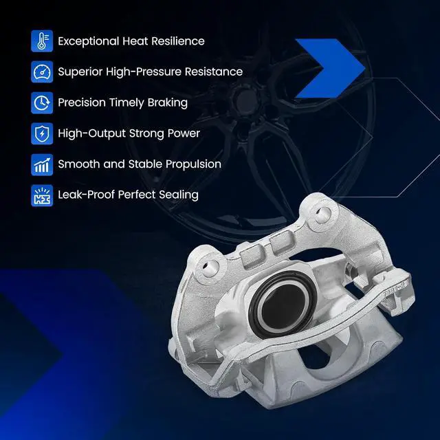 Alt view image 7 of 7 - Rear Brake Caliper Assembly Replaces for 18-B4804 18-B4805, Compatible with Chevy SSR Trailblazer 2003-2006 5.3L 6.0L, Compatible with GMC Envoy 02-09 4.2L 5.3L, for 9-7X 05-09 4.2L 5.3L 6.0L
