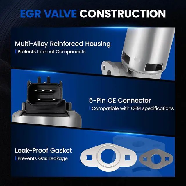 Alt view image 2 of 7 - SKYRSS 911-205 EGR Valve for Dodge Ram 5.7L HEMI 04-08 Durango | Fits Chrysler 300 & Grand Cherokee 5.7L, Replaces 53032509AM & EGR1586, Fits Ram 1500/Durango/Aspen