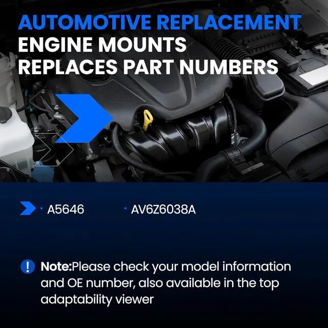 Alt view image 4 of 6 - Front Engine Motor Mount 1PCS Compatible with Ford Focus 2012-2018 L4 2.0L, Replace for A5646