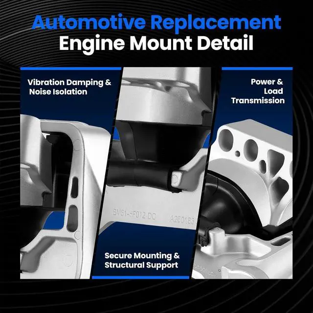 Alt view image 5 of 6 - Front Engine Motor Mount 1PCS Compatible with Ford Escape 2013-2019 2.5L L4, Compatible with Ford Focus 2013-2018 2.0L L4, Compatible with Lincoln MKC 2015-2019 2.0L 2.3L L4, Replace for A5631