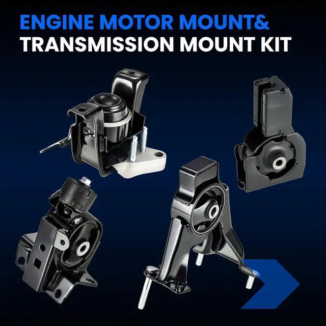 Alt view image 3 of 6 - Engine Motor and Transmission Mount Kit 4PCS Compatible with Pontiac Vibe 2003-2008 1.8L, Compatible with Toyota Corolla 03-08 1.8L, for Matrix 03-08 1.8L, Replace for A4221 A4220 A4218 A4219