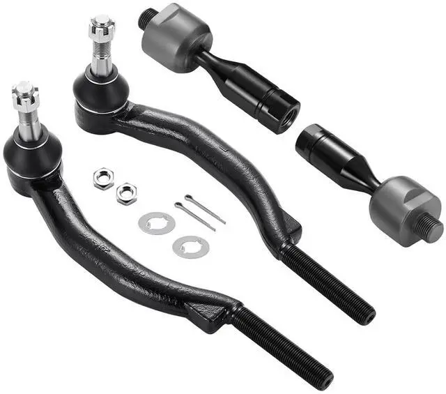 Main image of 4-PC Tie Rod Ends Kits Compatible with Chevy Trailblazer 2003-2009,1xOuter tie rod ES3675,1xOuter tie rod ES3676,2xInner tie rod EV80965
