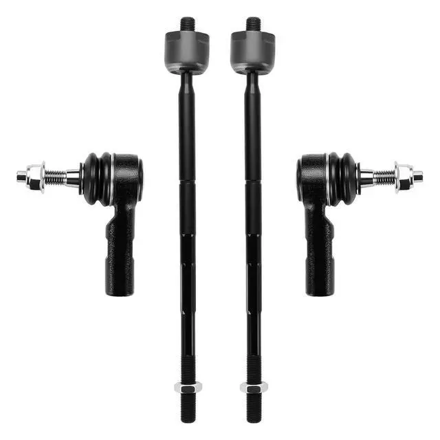 Alt view image 3 of 7 - 4-PC Tie Rod Ends Kits Compatible with Chevy Trax 2013-2022,2xInner tie rod EV800936,2xOuter tie rod ES800970