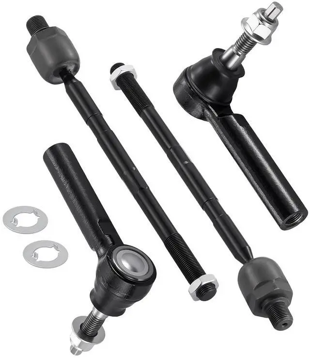 Main image of 4-PC Tie Rod Ends Kits Compatible with Chevy Traverse 2009-2017,2xInner tie rod EV800572,2xOuter tie rod ES800286