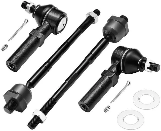 Main image of 4-PC Tie Rod Ends Kits Compatible with Chevy Colorado 2004-2006,2xOuter tie rod ES80761,2xInner tie rod EV80341