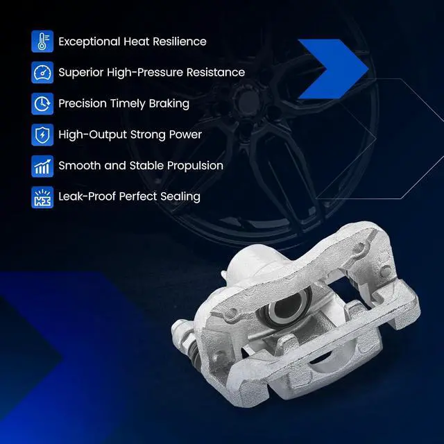 Alt view image 7 of 7 - Rear Brake Caliper Assembly Replaces for 19-B3457 19-B3456, Compatible with Hyundai Elantra 2007-2010 2.0L L4, GAS