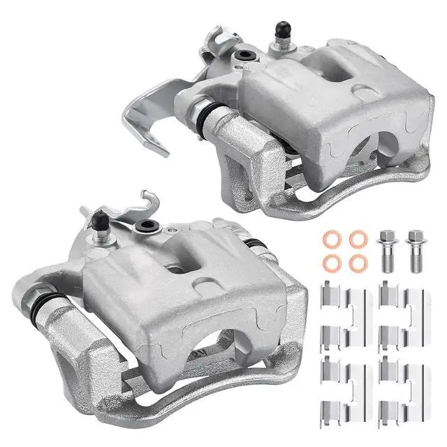 Alt view image 3 of 7 - Rear Brake Caliper Assembly Replaces for 19B6788 19B6789, Compatible with Hyundai Elantra GT 2014-2017 2.0L, for Veloster 2012-2017 1.6L, Compatible with Kia Forte Forte5 2014-2018 2.0L, GAS